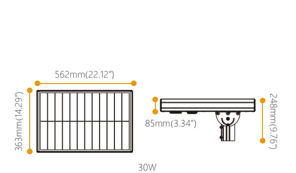 solar street light-30W