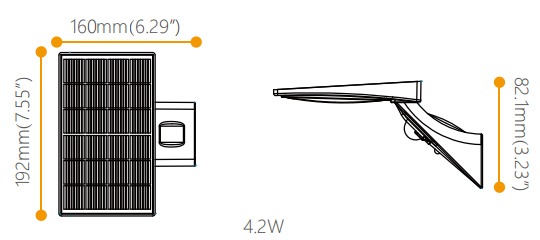 solar wall lamps-4.2W